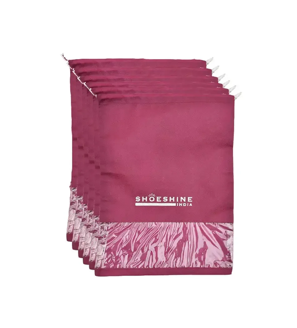 SHOESHINE Shoe Bags (Pack of 12) Travel Shoe Pouch - Navy
