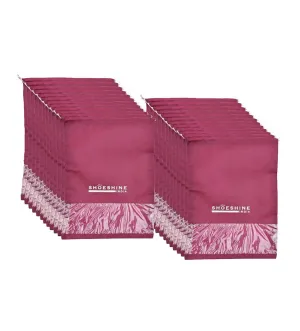 SHOESHINE Shoe Bags (Pack of 24) Travel Shoe Pouch - Maroon