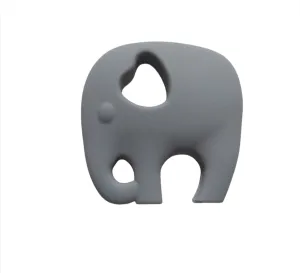 Silicone Elephant Teether - Dark grey