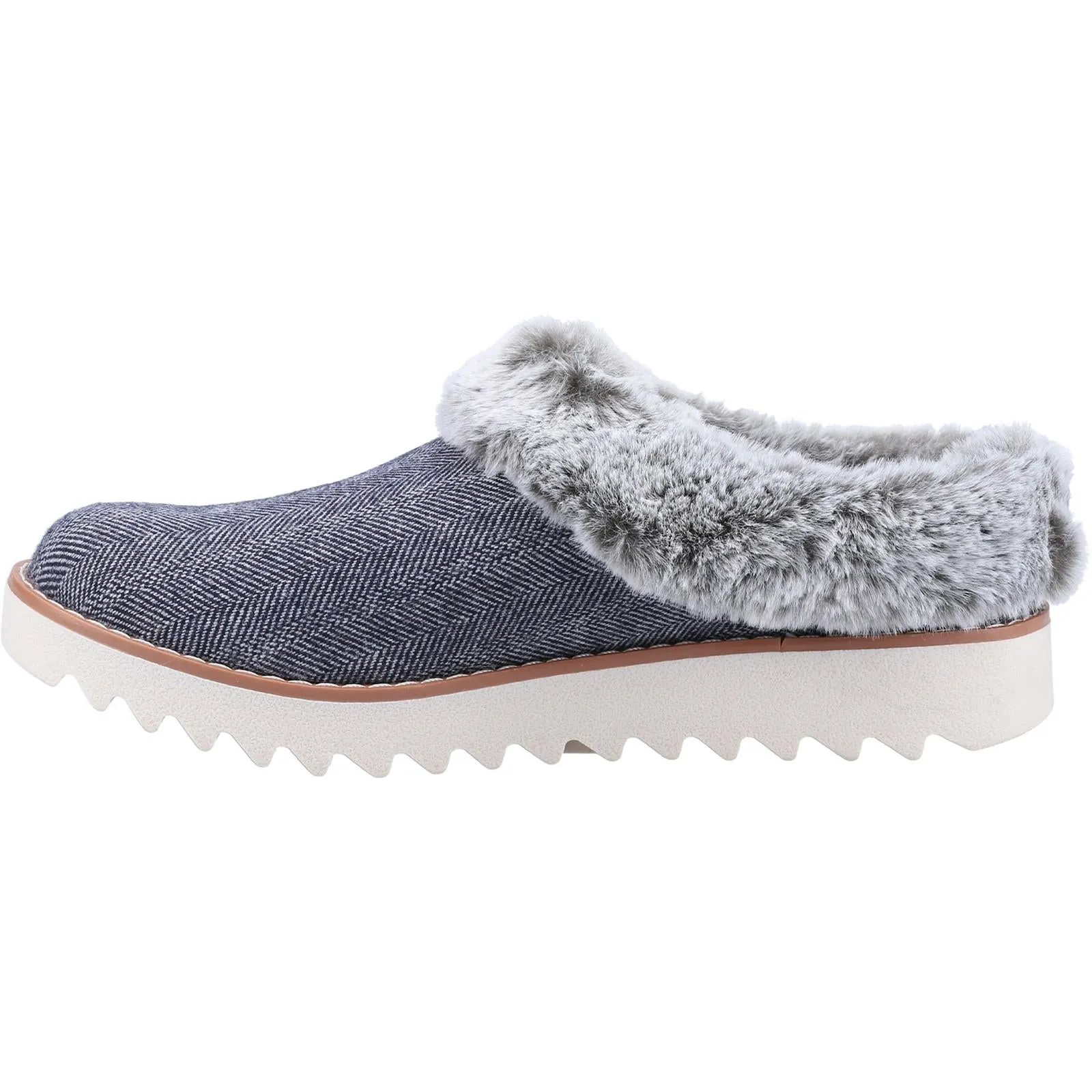 Skechers 113422 Bobs Mountain Kiss Hausschuhe für Damen in weiter Passform