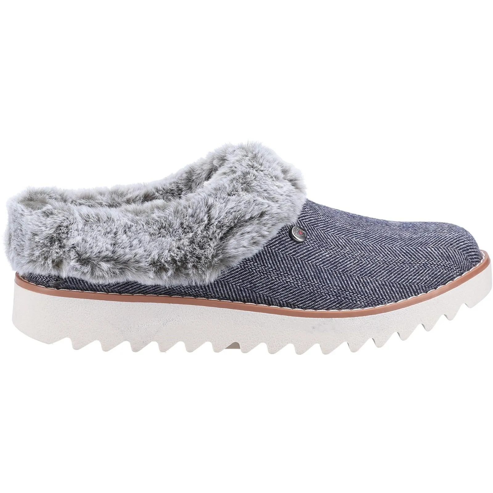 Skechers 113422 Bobs Mountain Kiss Hausschuhe für Damen in weiter Passform