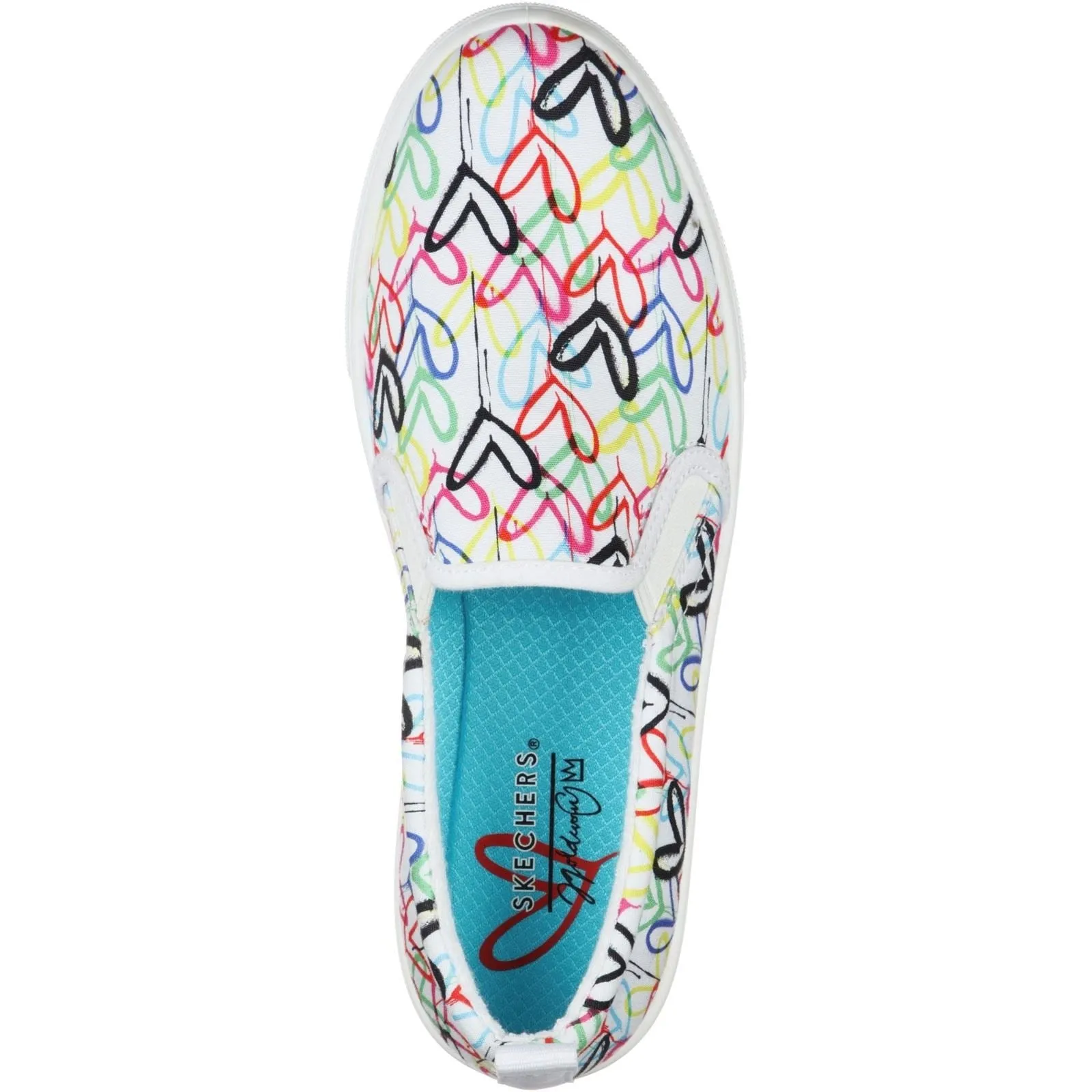 Skechers 155503 Poppy Drippin Love Slipper für Damen in weiter Passform