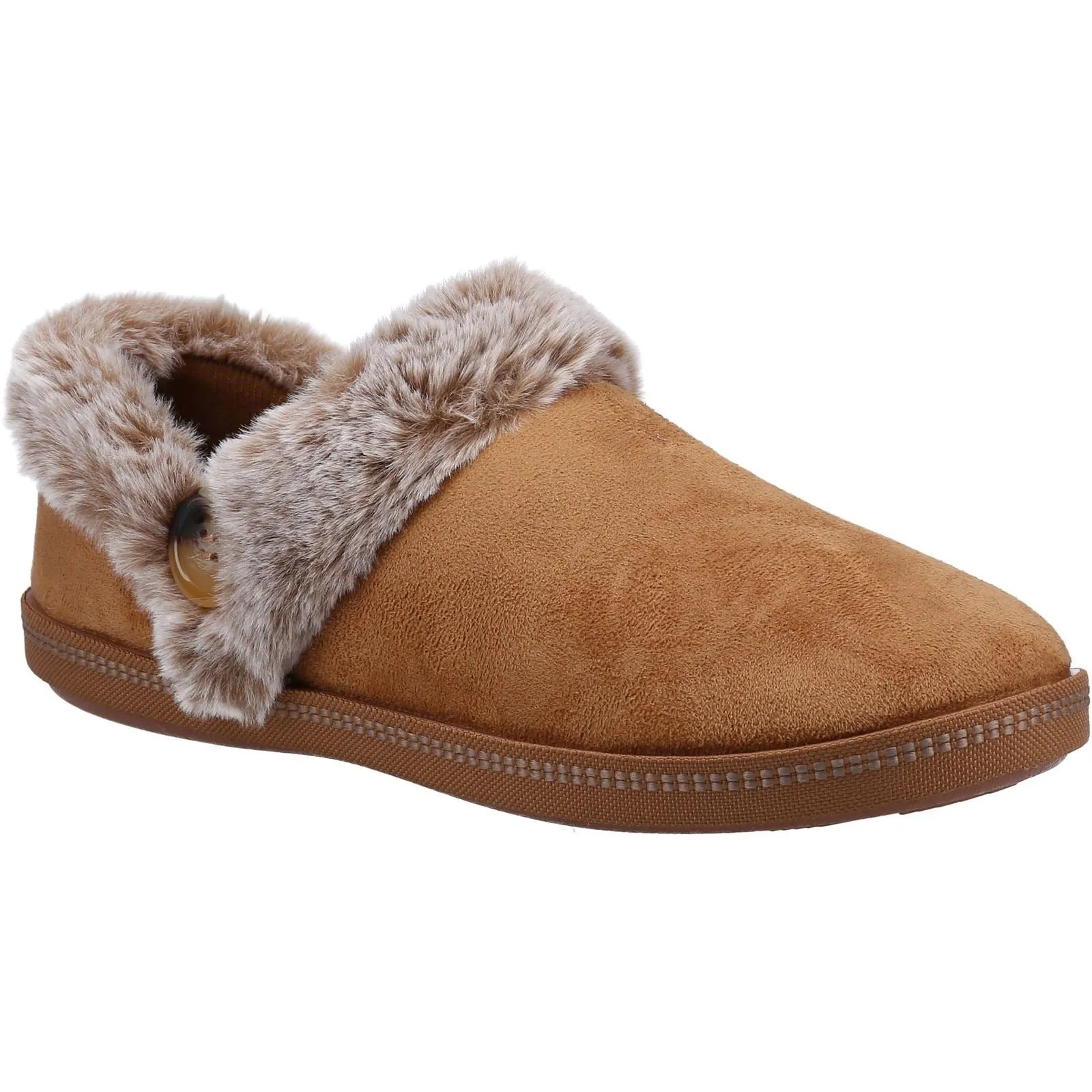 Skechers 167219 Cozy Campfire Fresh Toast Hausschuhe für Damen in weiter Passform