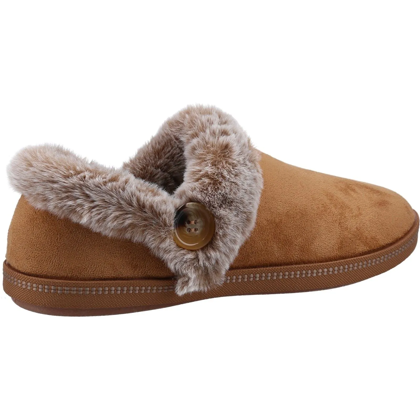 Skechers 167219 Cozy Campfire Fresh Toast Hausschuhe für Damen in weiter Passform