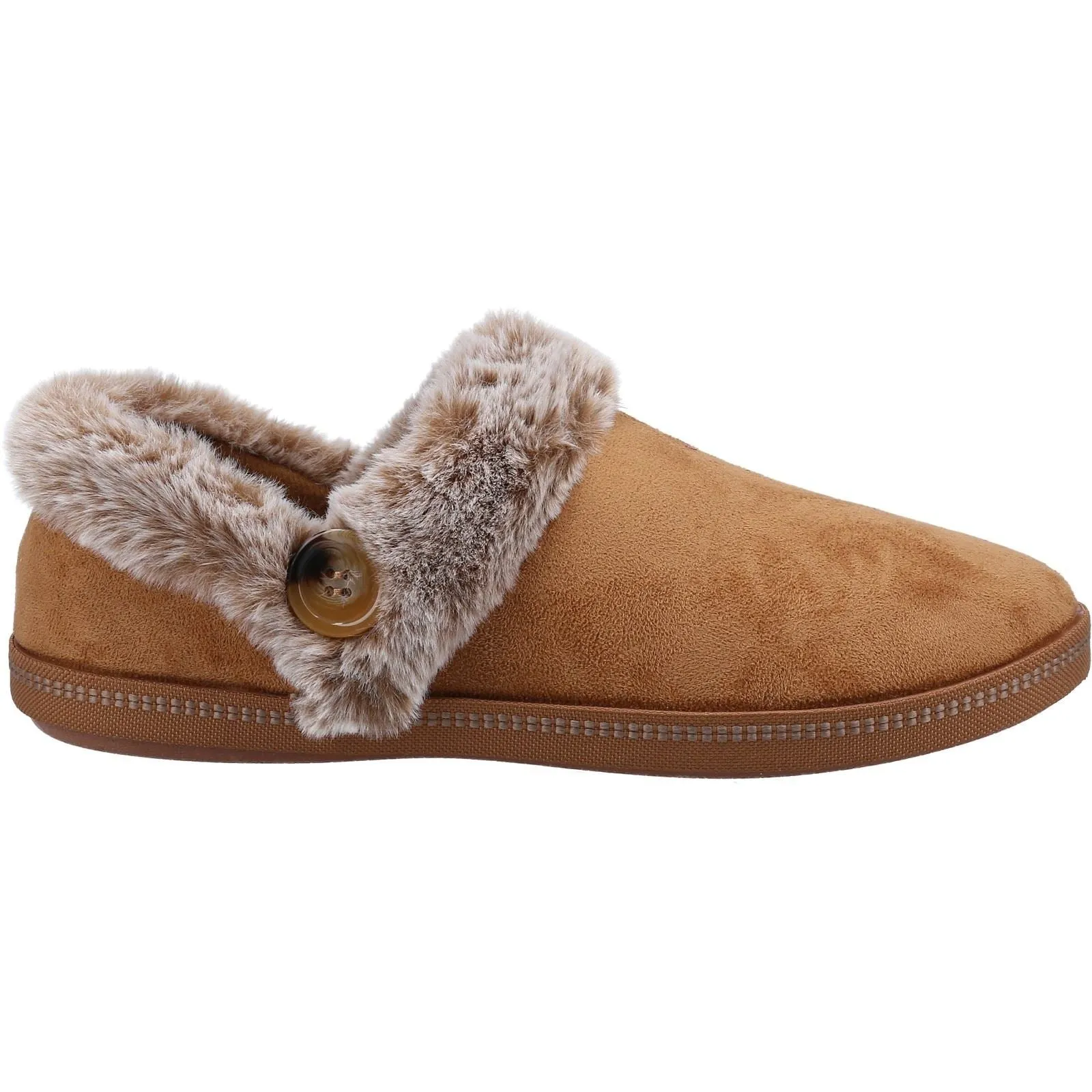 Skechers 167219 Cozy Campfire Fresh Toast Hausschuhe für Damen in weiter Passform