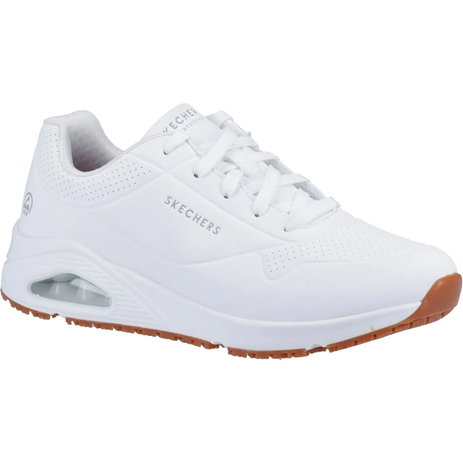 Skechers 200054EC Uno SR Sneakers für Herren, weite Passform, Weiß
