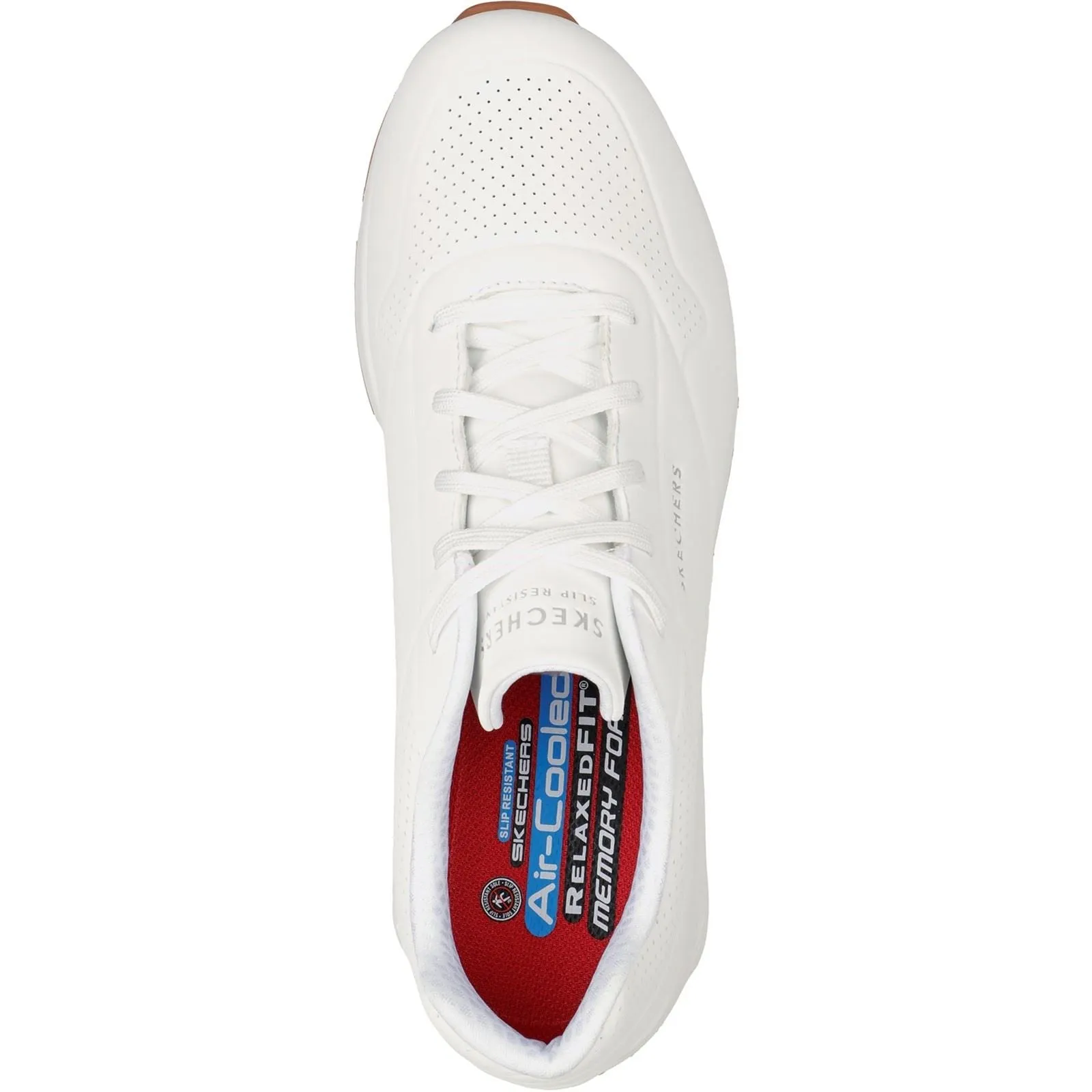 Skechers 200054EC Uno SR Sneakers für Herren, weite Passform, Weiß