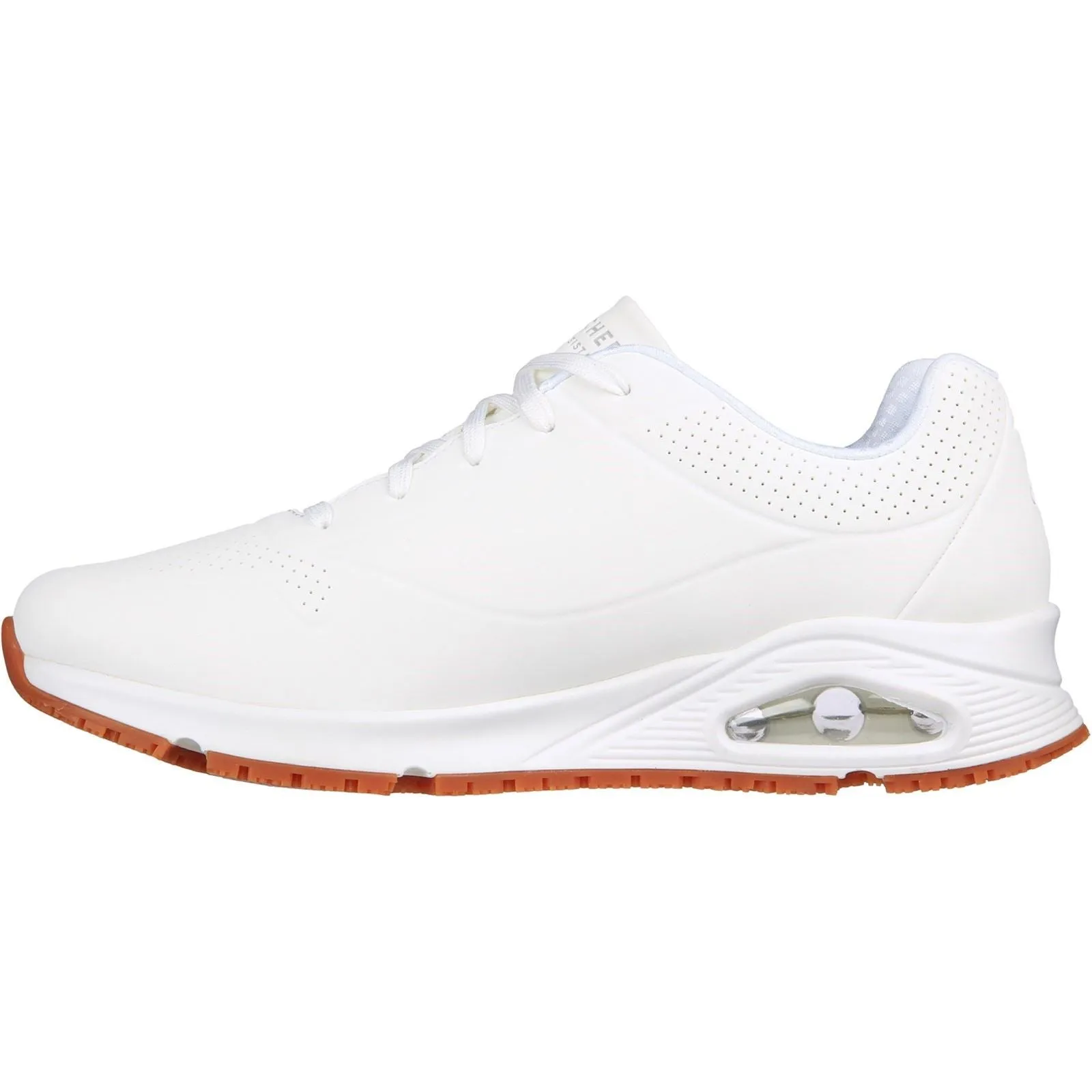 Skechers 200054EC Uno SR Sneakers für Herren, weite Passform, Weiß