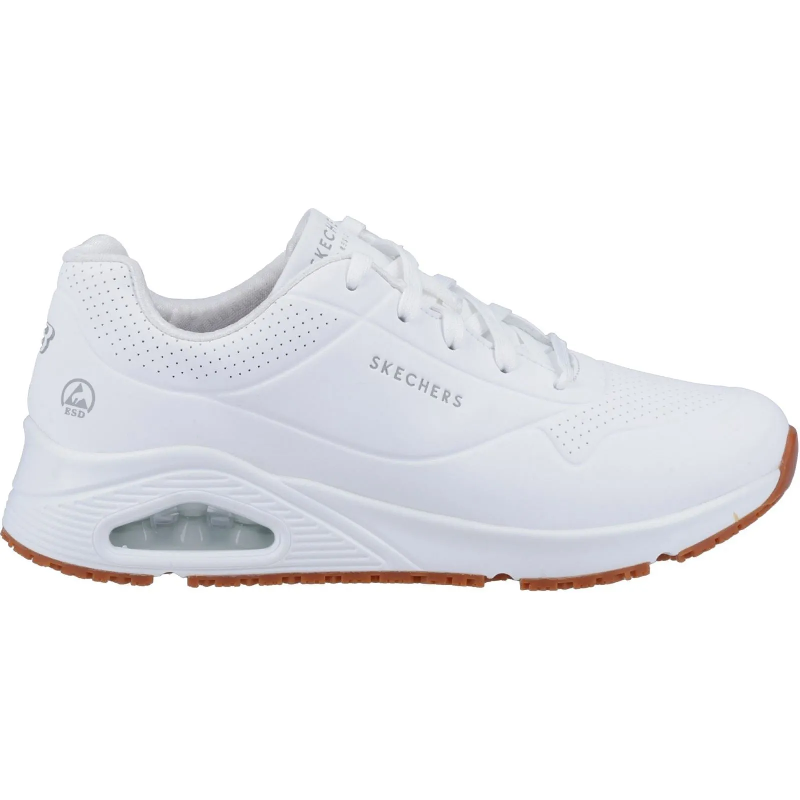 Skechers 200054EC Uno SR Sneakers für Herren, weite Passform, Weiß