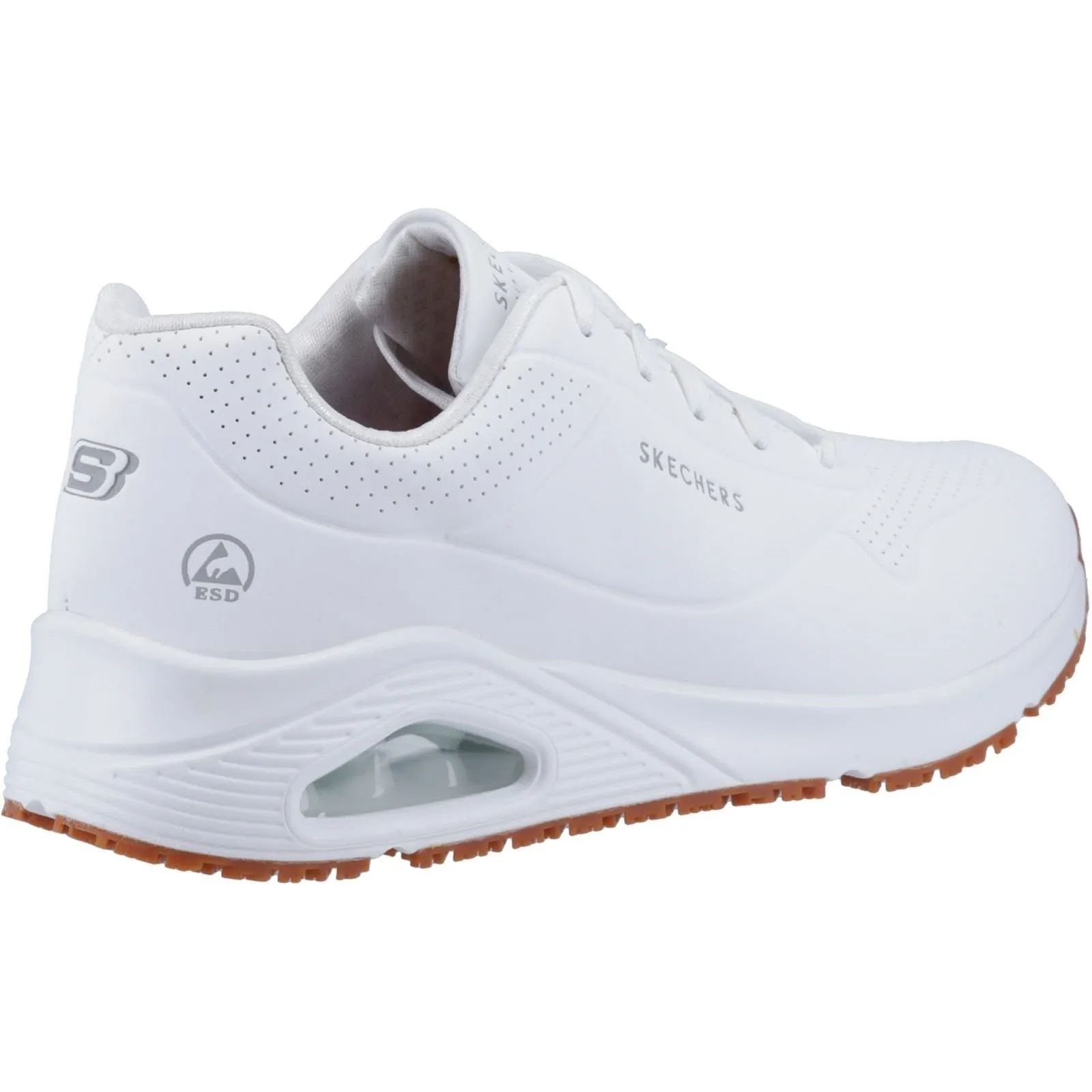 Skechers 200054EC Uno SR Sneakers für Herren, weite Passform, Weiß