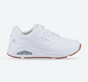 Skechers 200054EC Uno SR Sneakers für Herren, weite Passform, Weiß
