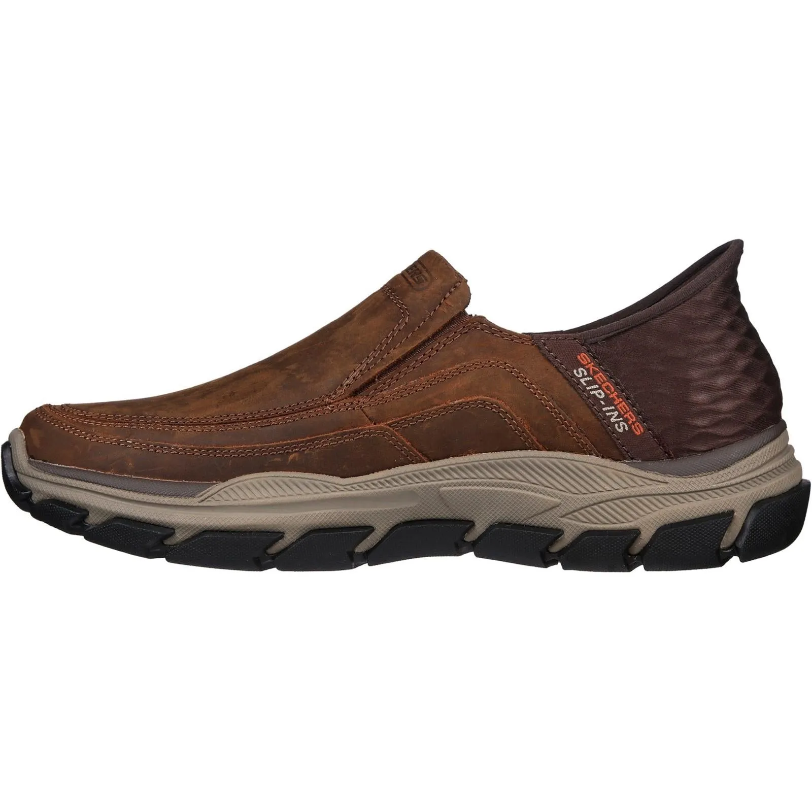Skechers 204810 Respected Elgin Herren-Sneaker in weiter Passform - Dunkelbraun