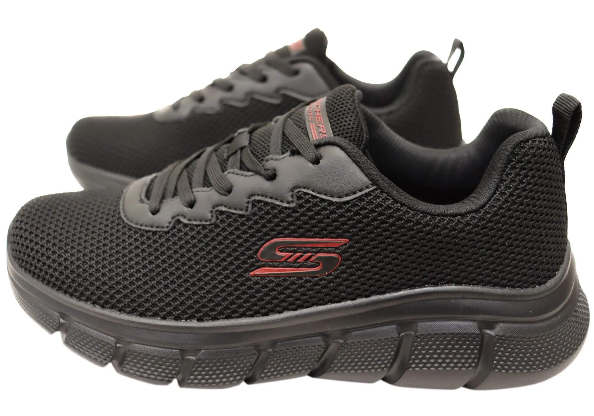 Skechers Mens BOBS Sport B Flex Chill Edge Comfortable Wide Fit Shoes