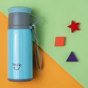 Solid Blue 350 ml Stainless Steel Flask