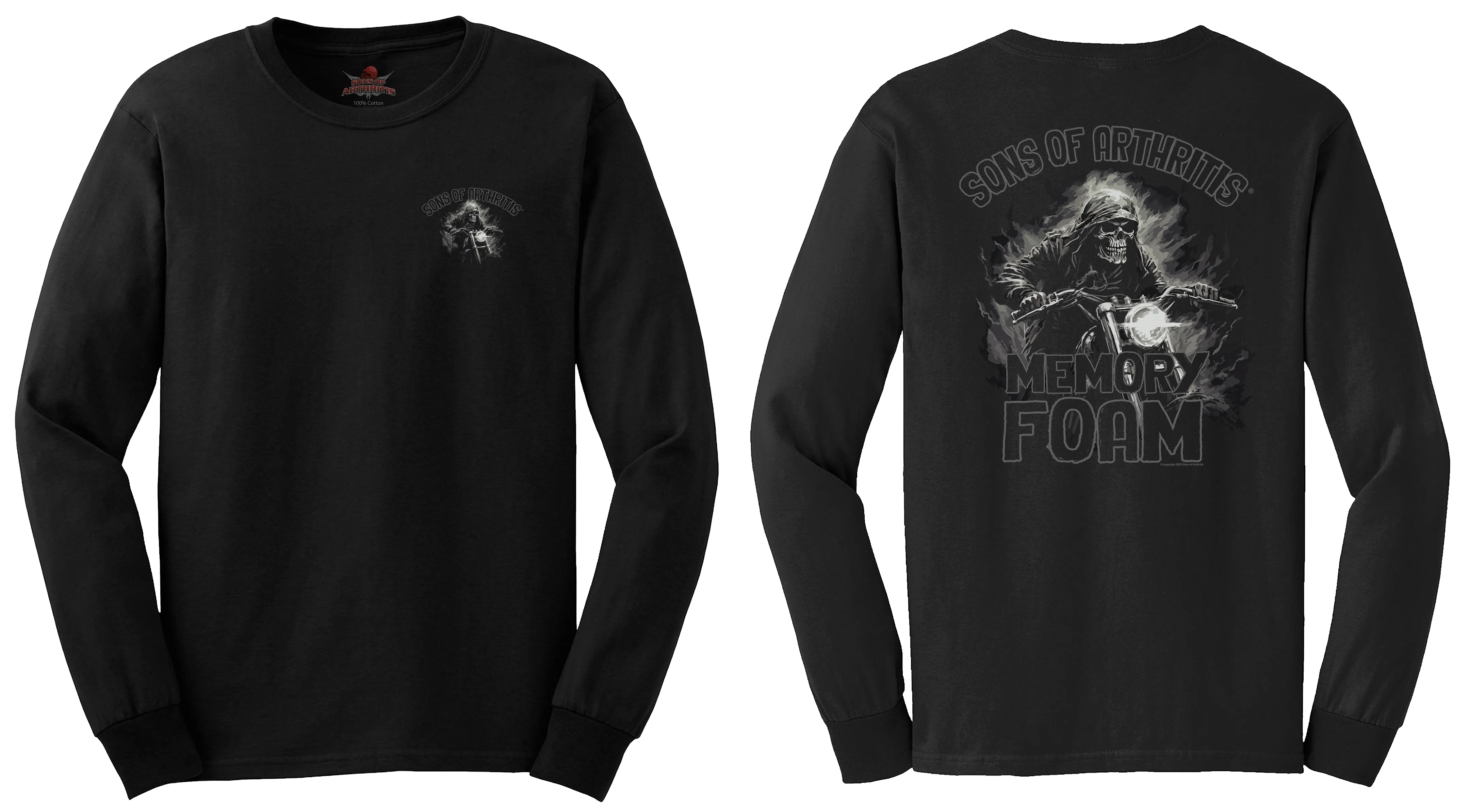 Sons of Arthritis Memory Foam Chapter - Black (See More Styles)