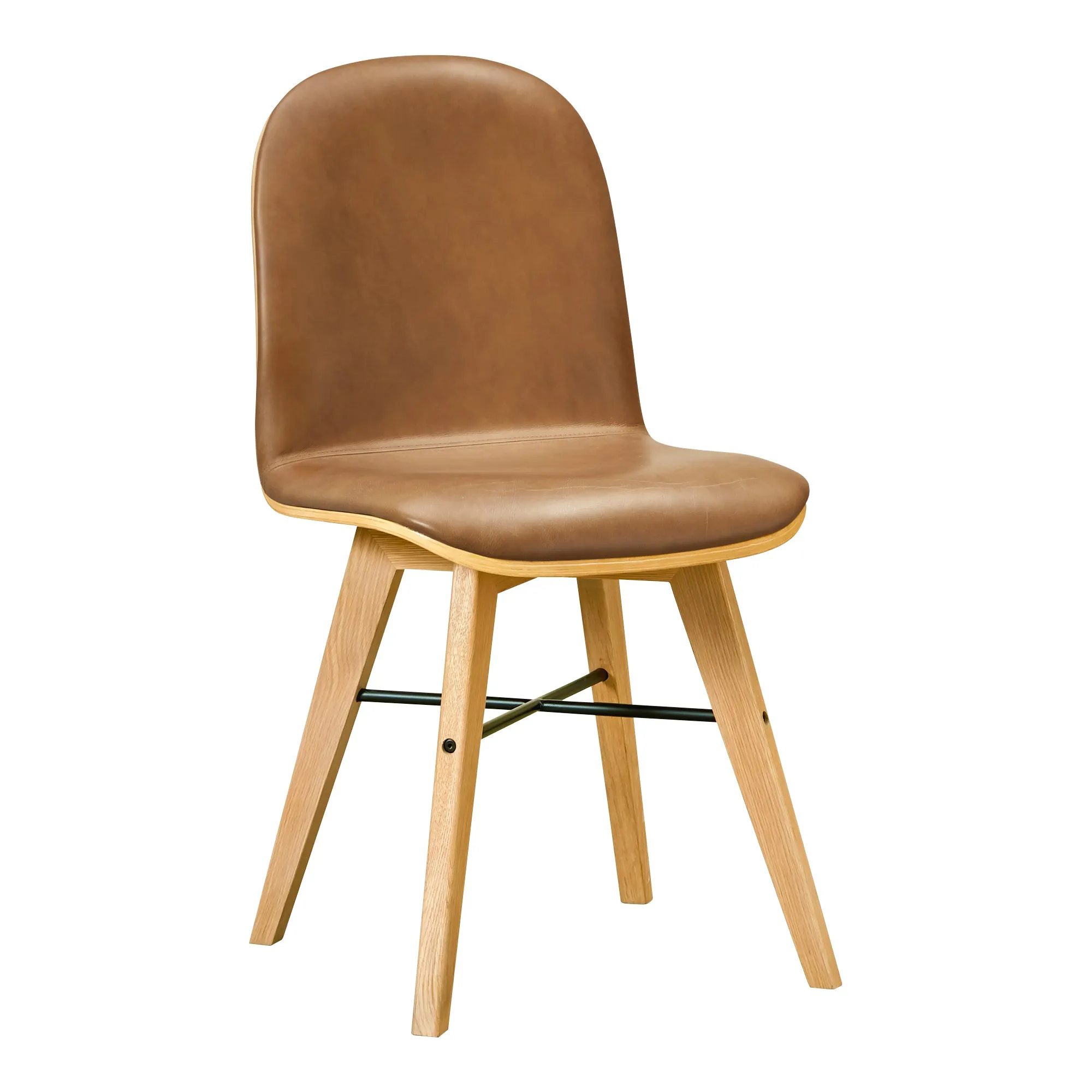 Sophisticated Leather Minimalist Dining Duo