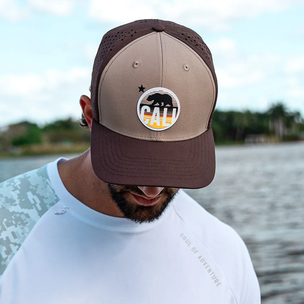 Special Edition Performance Snapback | California Bear | Brown-Khaki PreOrder