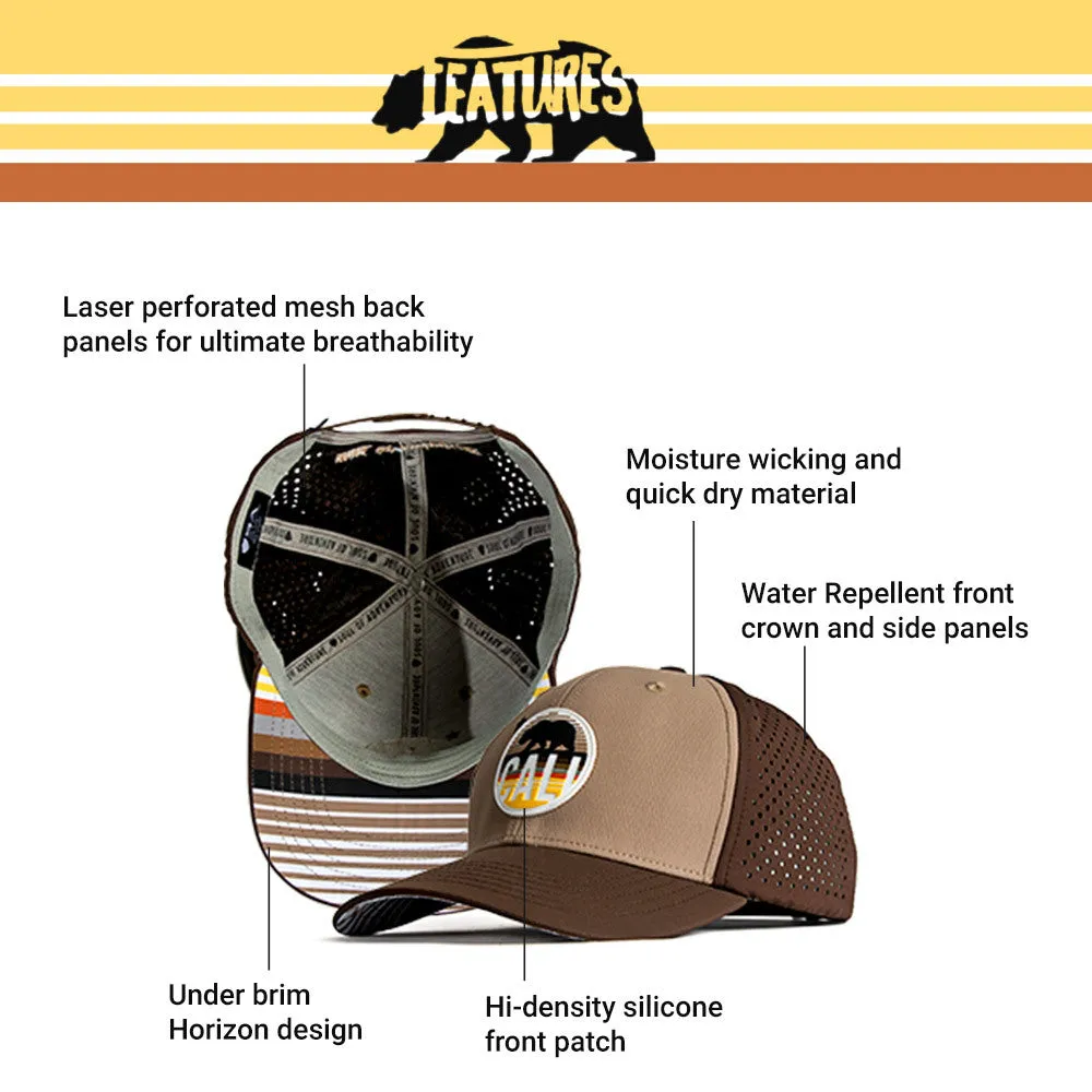 Special Edition Performance Snapback | California Bear | Brown-Khaki PreOrder