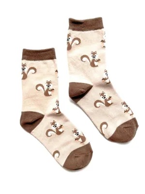 Squirrels Kids Crew Socks
