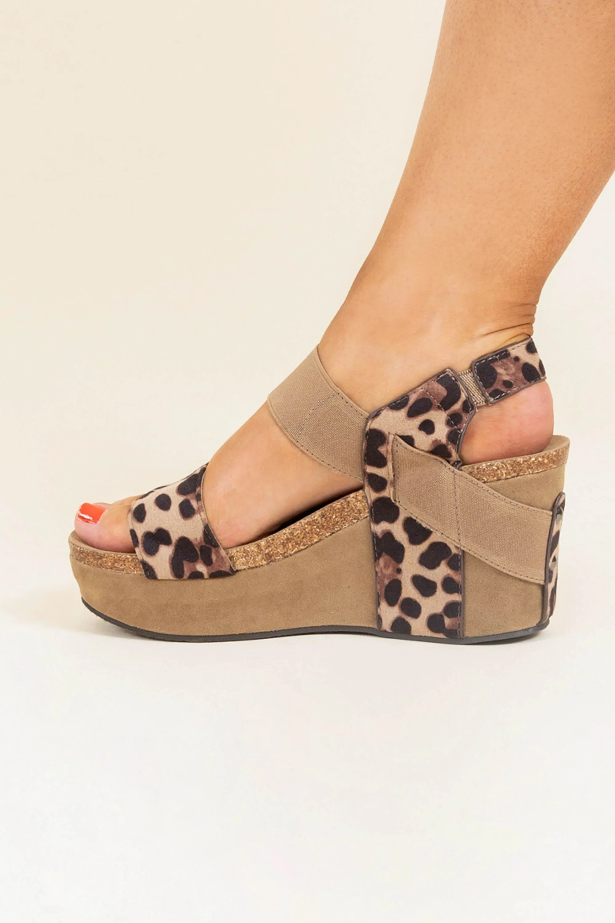 Staying Up Late Wedges, Brown