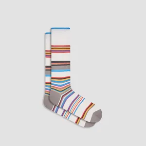 Striped Mid-Calf Socks