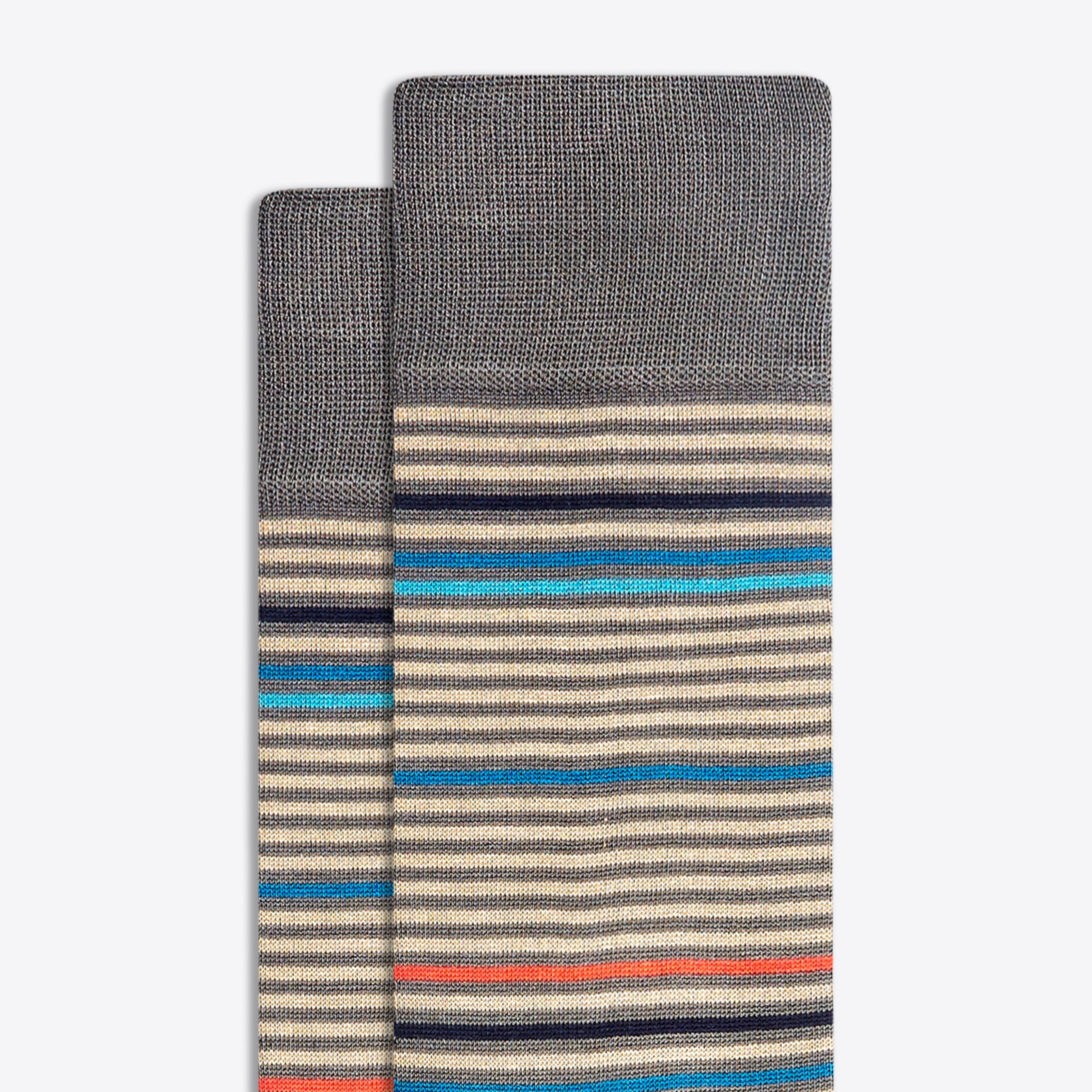 Striped Mid-Calf Socks