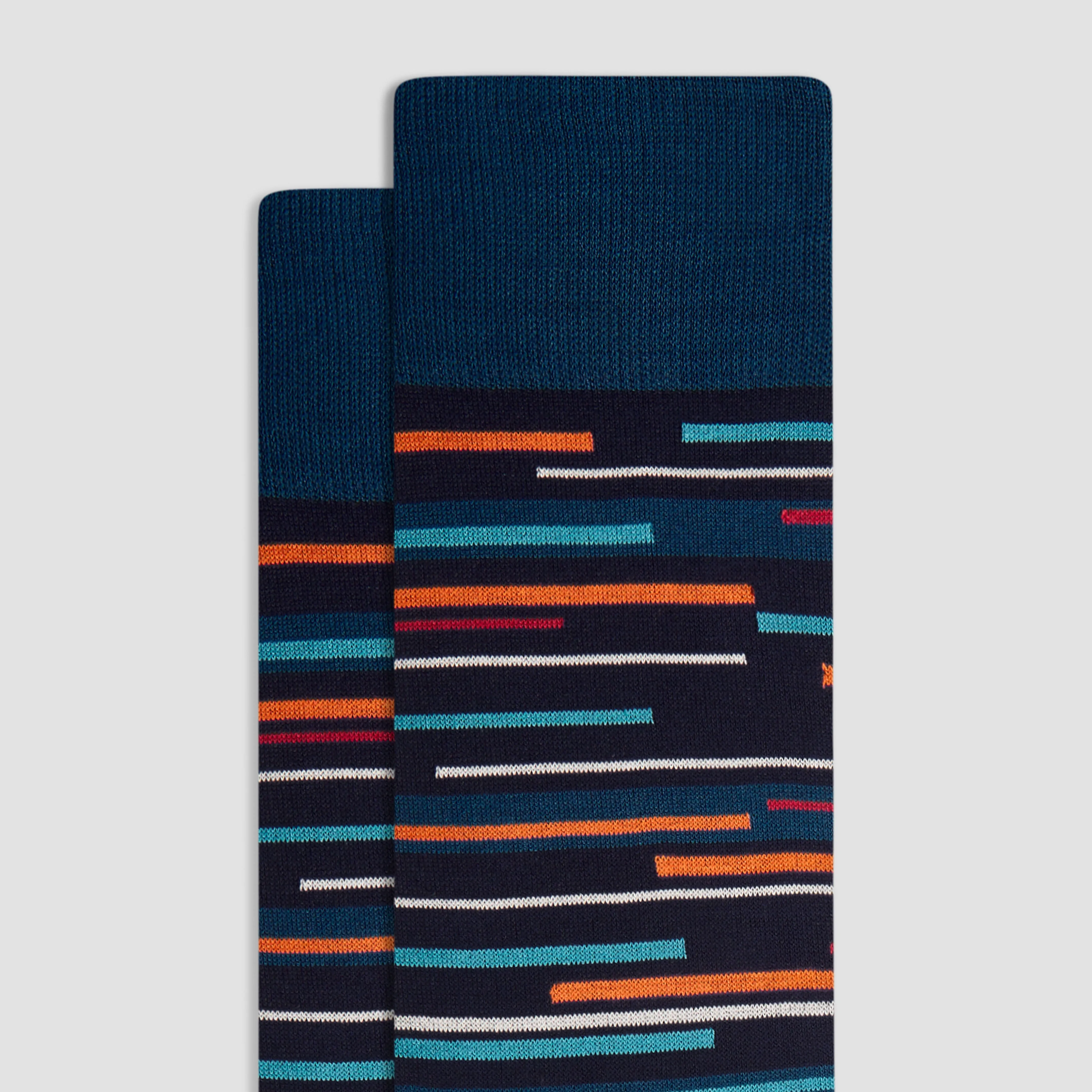 Striped Mid-Calf Socks