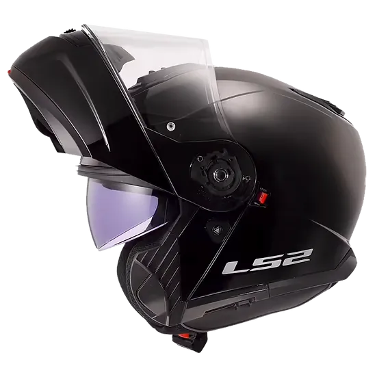 Strobe II Solid Modular Motorcycle Helmet W/ SunShield Matte Black