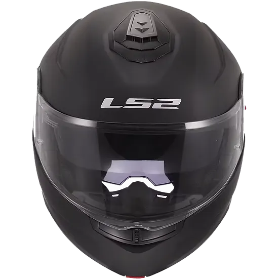 Strobe II Solid Modular Motorcycle Helmet W/ SunShield Matte Black