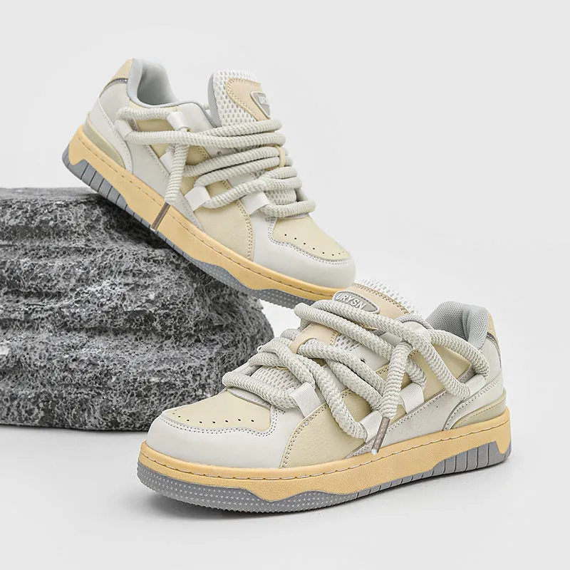 Stylish Men's Niche Platform Shoes - Low-Top, Casual, Fashionable, All-Matching