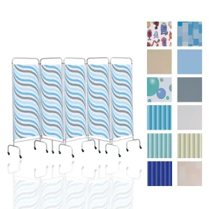 Sunflower Five Section Mobile Folding Screen