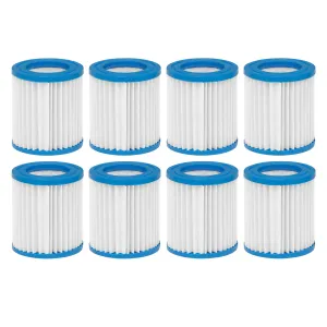 Swimming Pool Filter Cartridge, Use For DL19 & DL20, Pack of 8 - DL117