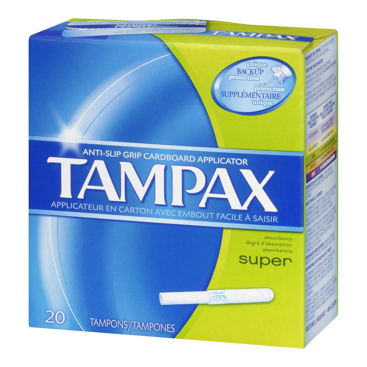 Tampax Cardboard Applicator Unscented Tampons