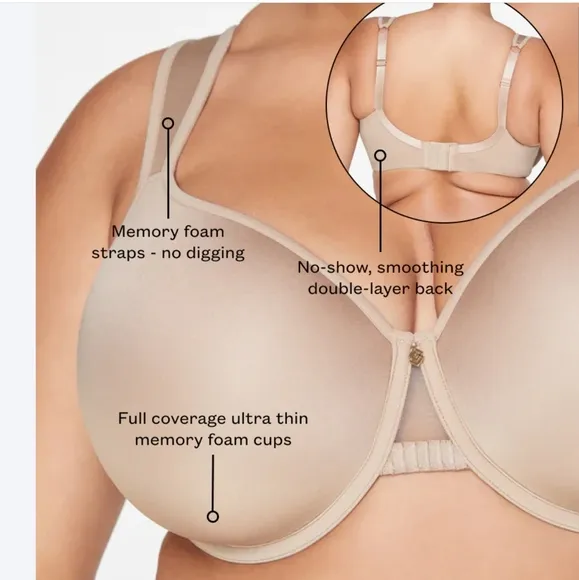 ThirdLove 24/7 Classic Full Coverage Bra in Taupe Size 48D New With Tag