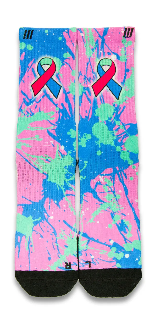 Thyroid Cancer CES Custom Socks