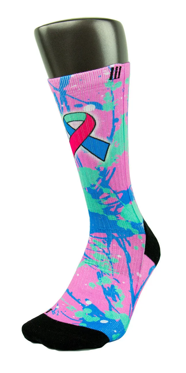Thyroid Cancer CES Custom Socks