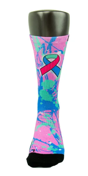 Thyroid Cancer CES Custom Socks