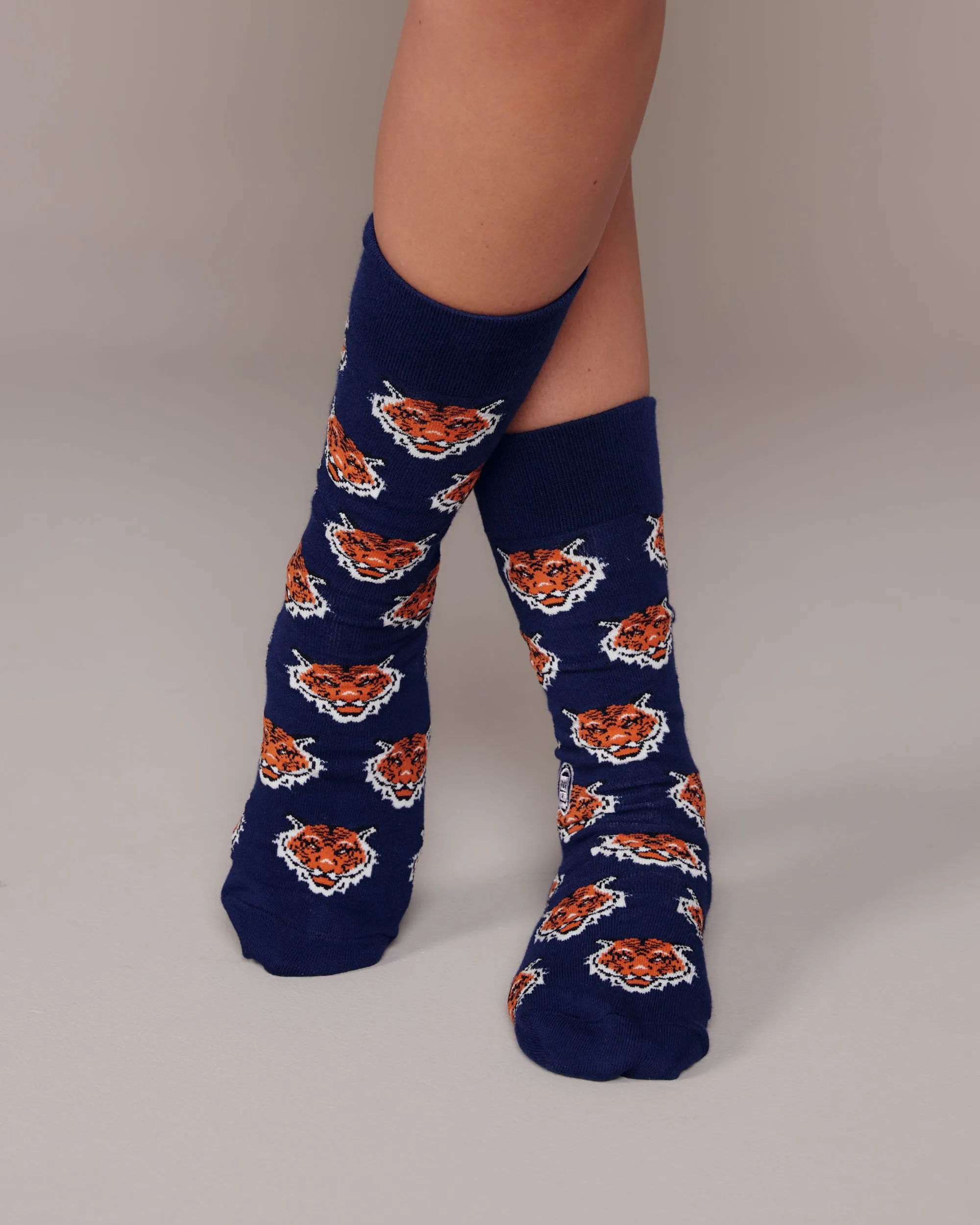 Tiger Navy Socks