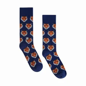 Tiger Navy Socks