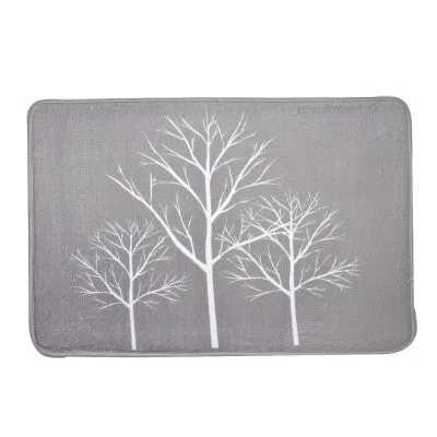 Trees Memory Foam Bathmat