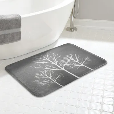 Trees Memory Foam Bathmat