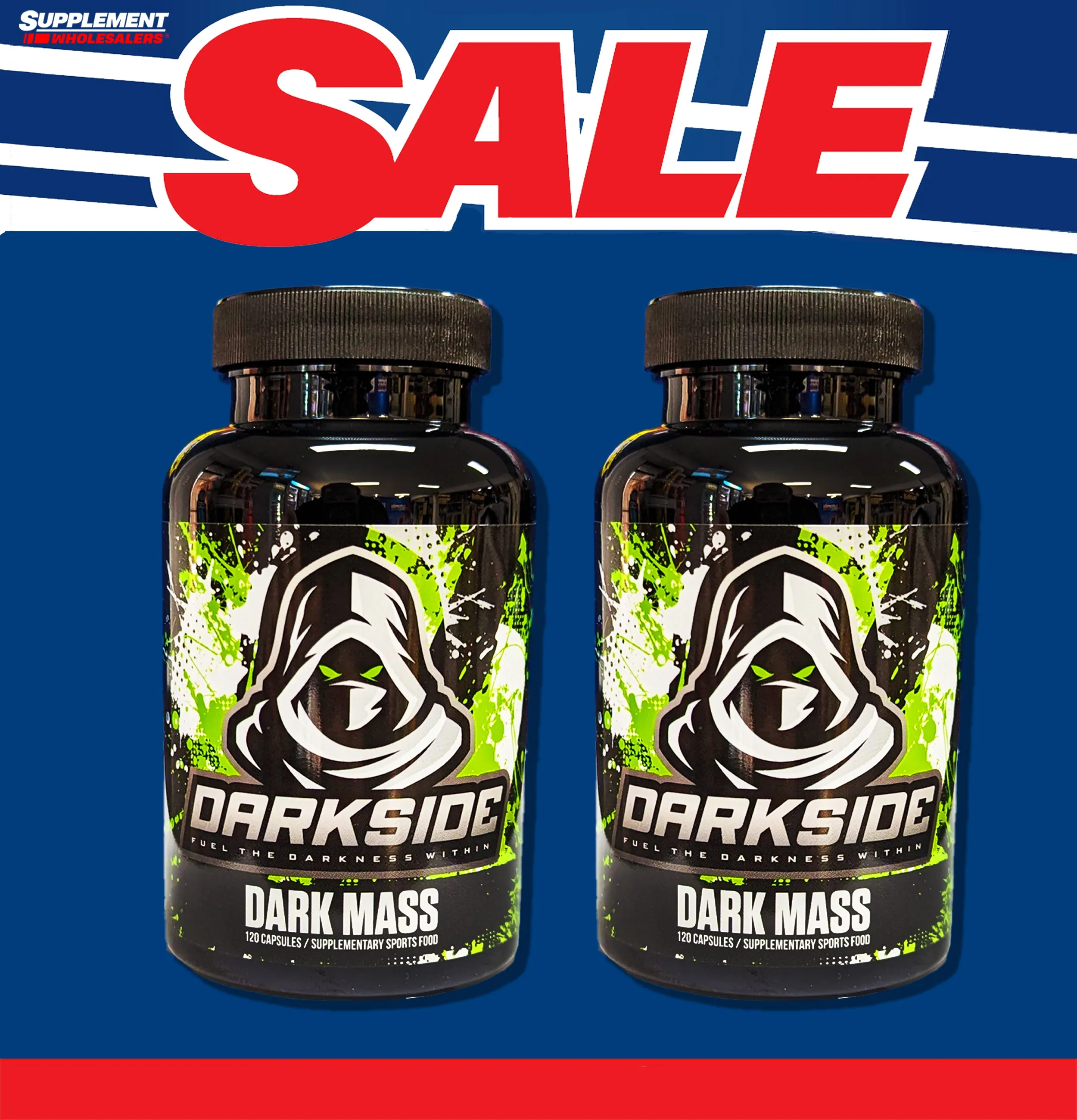 Twin Pack of Dark Mass Test Booster with Turkesterone by Darkside Supps