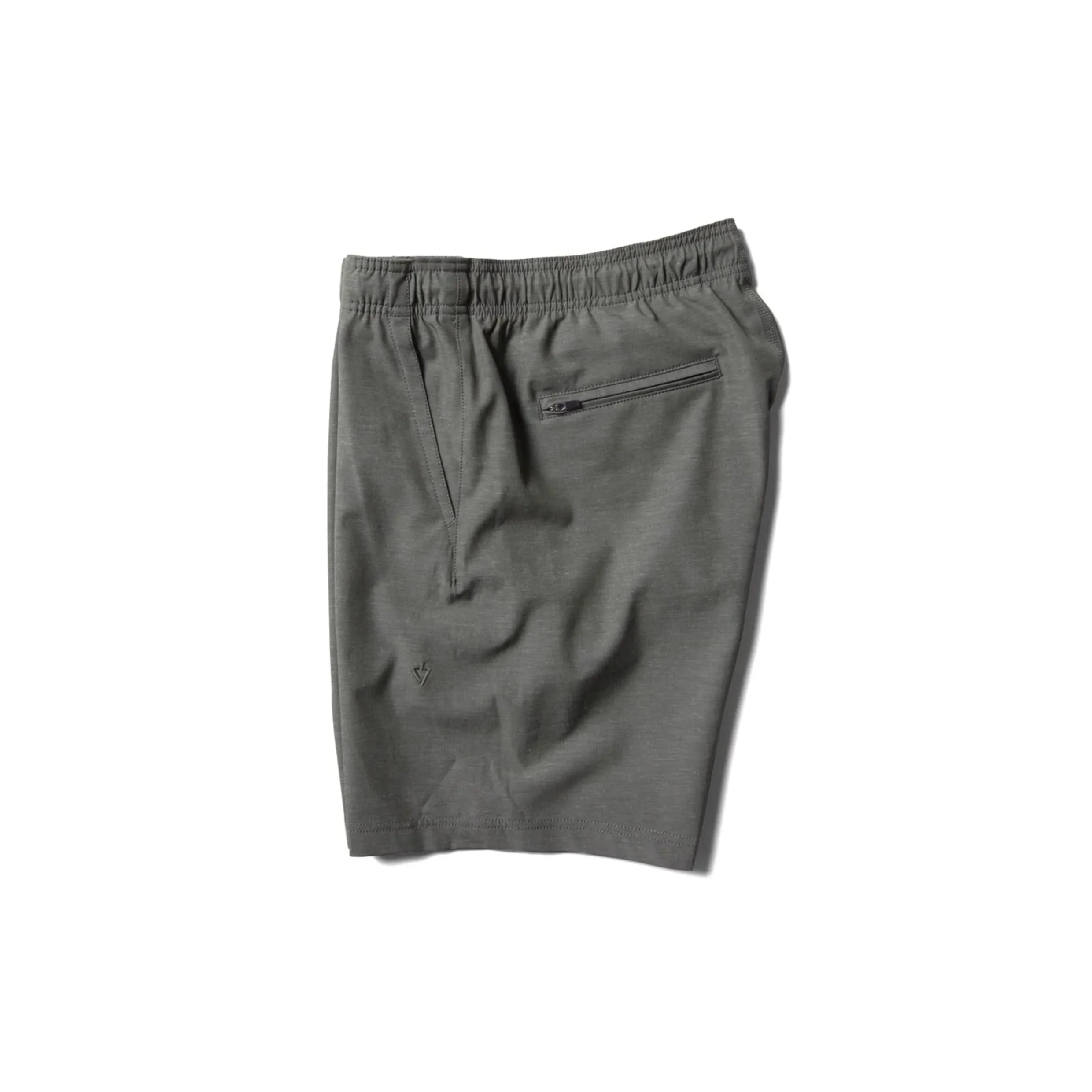 VISSLA HEMP NO SEAMS 18" ELASTIC WALKSHORT VINTAGE GREEN
