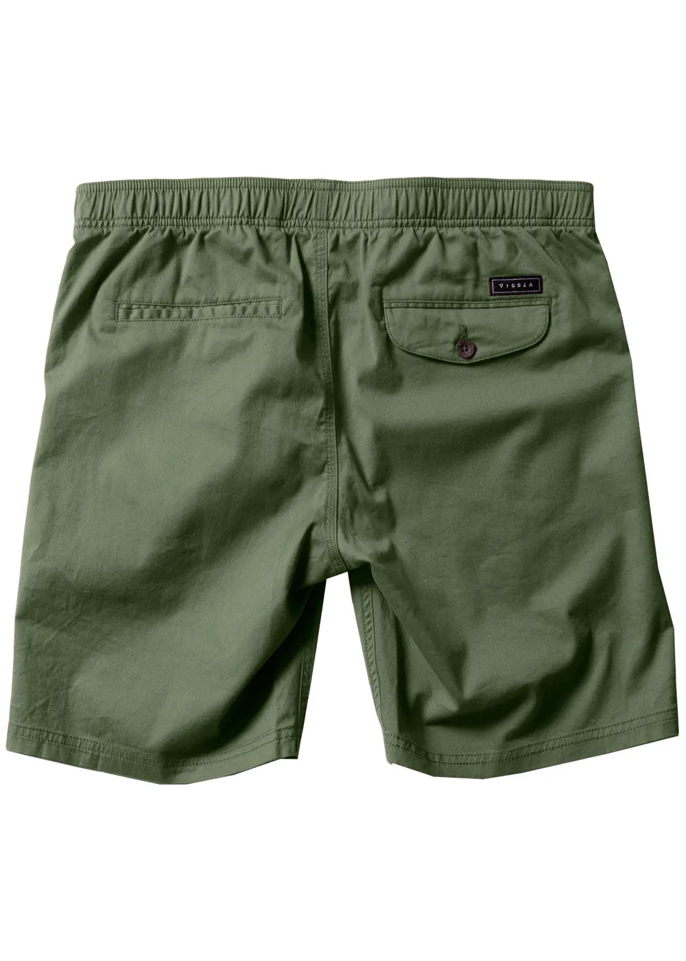 VISSLA NO SEAMS ECO 18" ELASTIC WALKSHORT SAGE