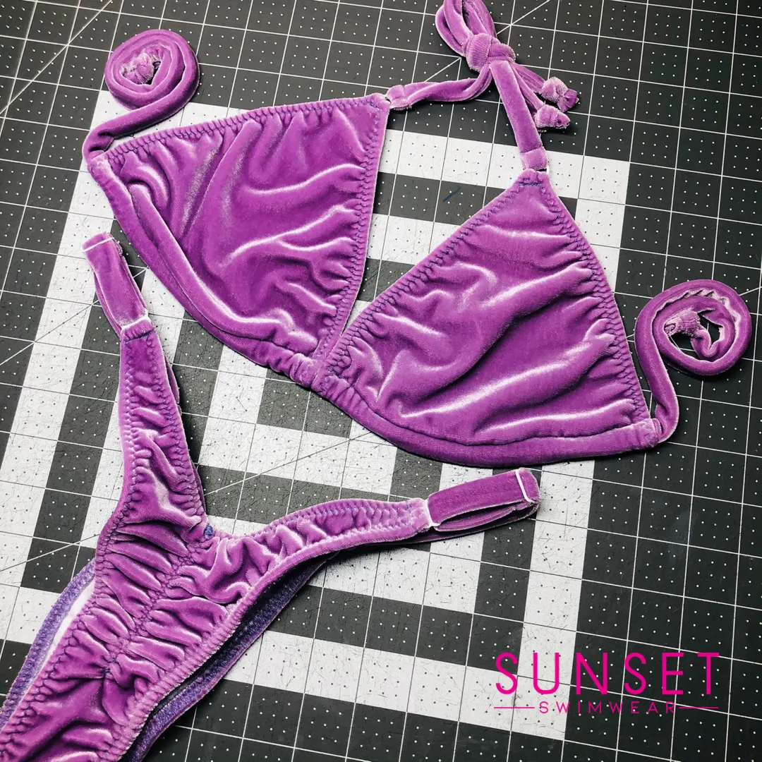 Wellness Posing / Purple Velvet