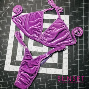 Wellness Posing / Purple Velvet