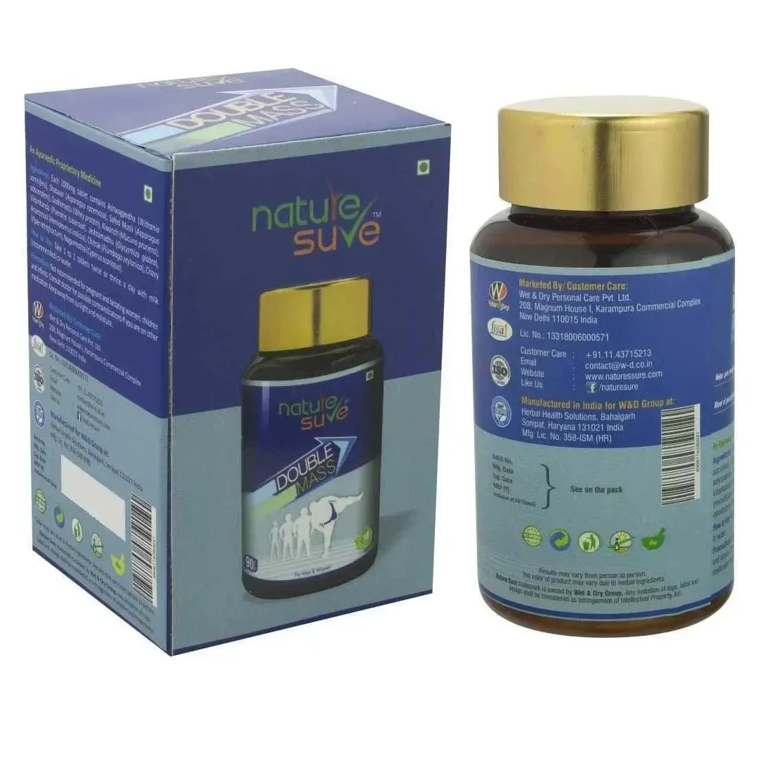 Wholesale | B2B | Bulk Order - Nature Sure Double Mass 126 Packs (90 Tablets Each)