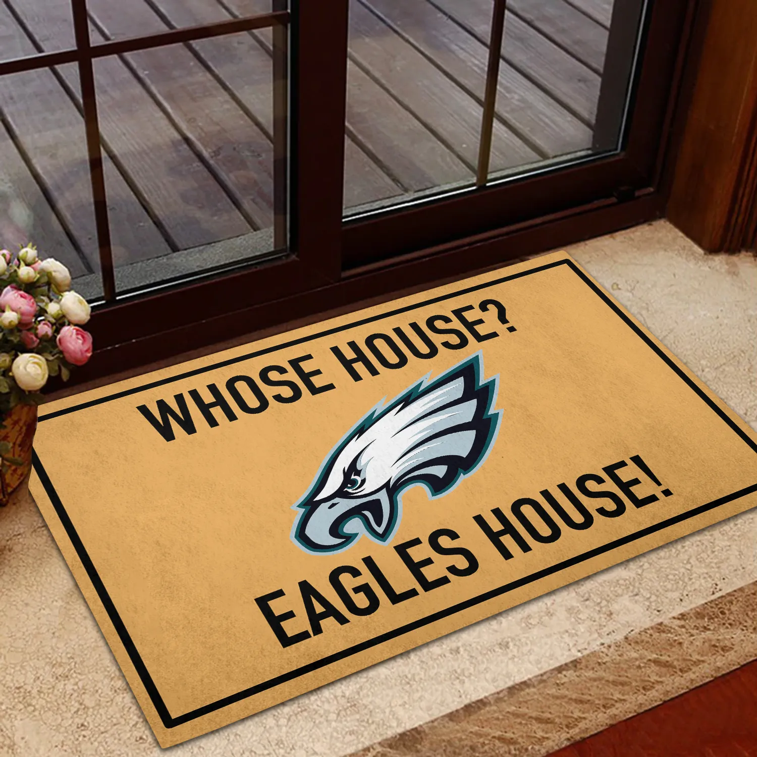 Whose House - Philadelphia Football Anti-Slip Rubber Doormat