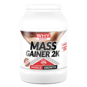 Why Sport Mass Gainer 2K 2kg Cacao Cioccolato in Polvere per Massa e Recupero
