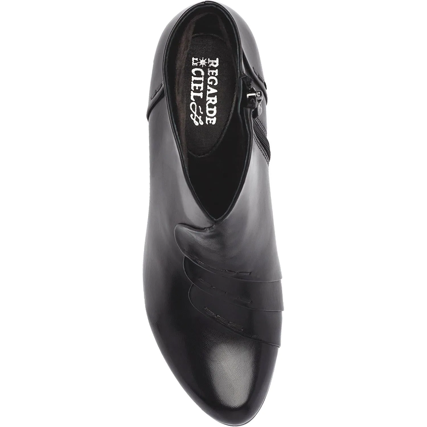 Women's Regarde Le Ciel Stefany-335 Black Glove Leather
